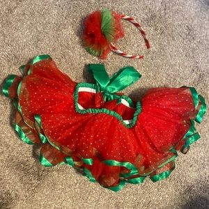 Baby Christmas tutu with headband